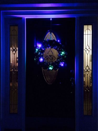 Christmas door windows
